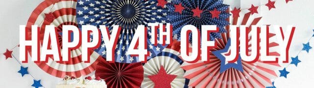 Fourth of July banner