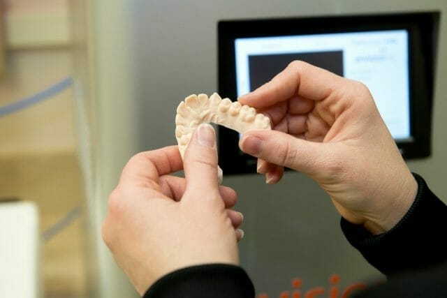 Model of teeth using 3D printing